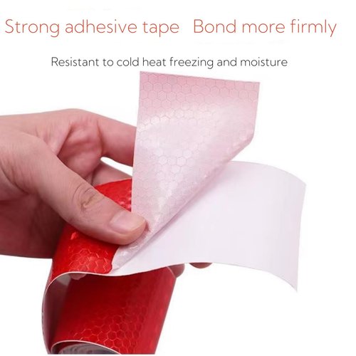 SUKOUSRAM Reflective Stickers 2 Inch x 10 Ft High Visibility Waterproof Self Adhesive Caution Warning Safety Tape Reflector for Bicycles Motocycles Trucks Trailers Cars,2 Roll of Yellow