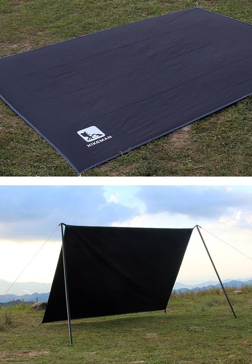 Bringsine Tent Footprint,Waterproof Camping Tarp,Ground Sheet Mat Floor to Elevate Your Camping,Hiking,Backpacking,Hammock,Beach Experience+Tent Stakes(95"x83")