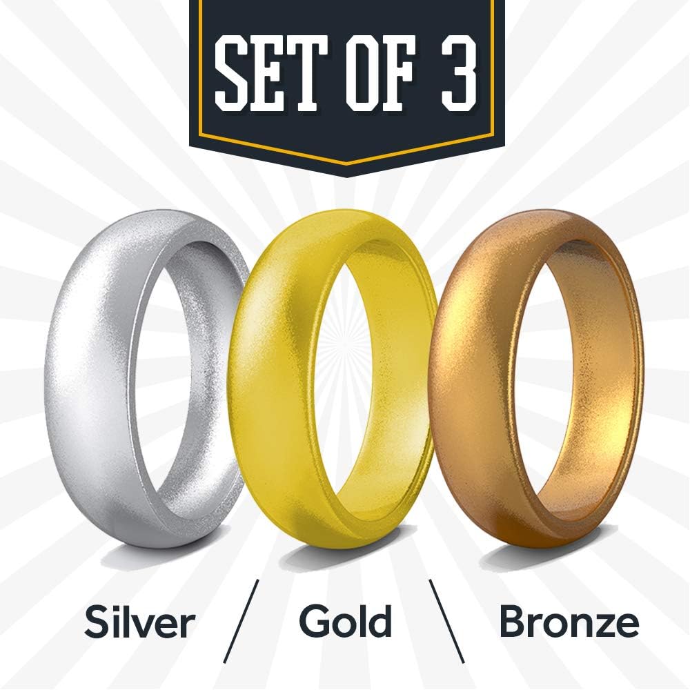 Rubberbanditz Silicone Wedding Rings | Comfortable, Stylish, Exercise Thin Bands