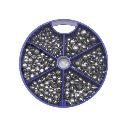 FREGITO 117PCS/100PCS/205pcs/250PCS, Weight Sinkers 6 Sizes Lead Weights Round Split Shot Sinker Removable Fishing Weights Sinkers