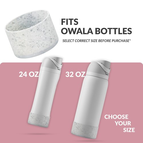 REUZBL Glitter Boot for Owala Free Sip 32 oz Bottles | Ultimate Silicone Sleeve Protection for Owala | Ding and Dent Protection Accessory with Enhanced Glitter Flakes