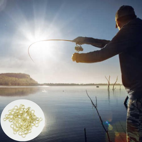 200 Pcs Sinker Wire Eye Fishing Weight Mold for Lead Weights - Fishing Lures Eyelet Stainless Steel Loops Eyelets Swivels Clip - Tackle Accessories