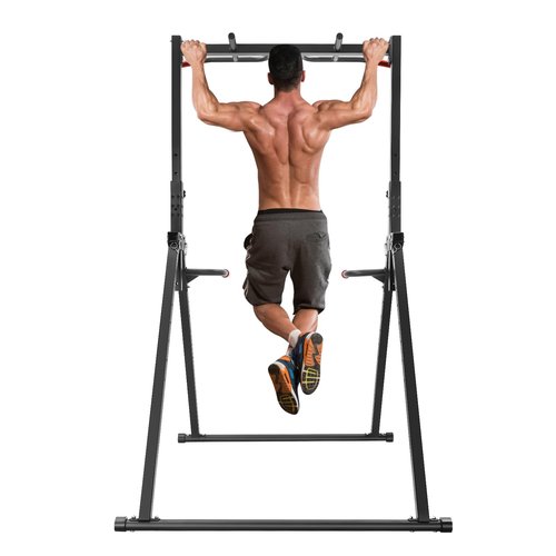 Pull Up Bar, Triangular Pull Up Station with Thickened Pipe Multifunction Adjustable Height Bar Freestanding for Home Gym (Max. Load: 200kg/440.92lbs)