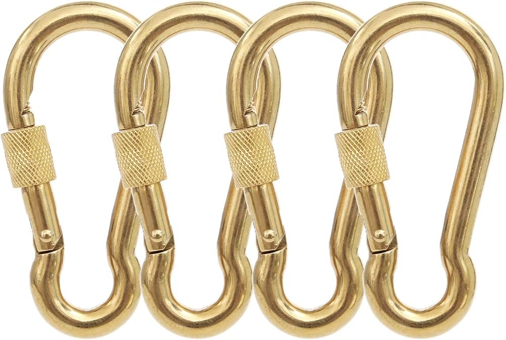 PROND Locking Carabiners, Heavy Duty Carabiner, 316 Stainless Steel Screw Lock Carabiner Hooks