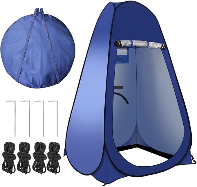 Pop Up Tent Upgrade Privacy Shower Tent Portable Outdoor Sun Shelter for Toilet Camping Biking Beach with Carry Bag