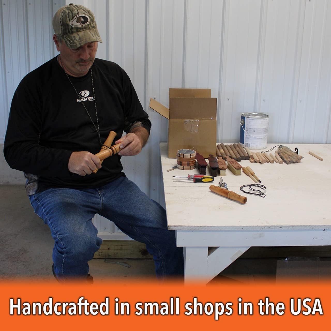 Nationwide Scents Deer Grunt Call and Rattle Bag Combo - Durable, All-Weather Deer Hunting Calls for Whitetail Bucks