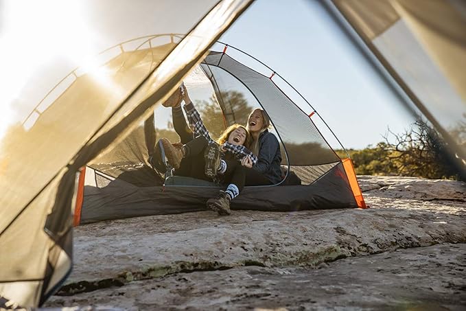 Kelty Late Start 2P - Lightweight Backpacking Tent with Quickcorners, Aluminum Pole Frame, Waterproof Polyester Fly, 2 Person Capacity