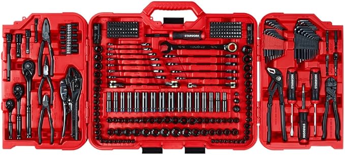 TRUE MECHANIC 312-Piece Mechanics Tool Set and Socket Set, Professional, SAE/Metric