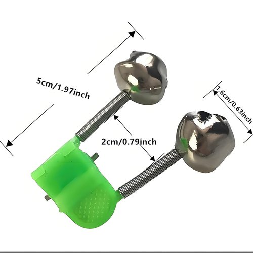 Fishing Bells for Rods - Extra Loud Dual Alert Alarm Clips for Fishing Rods, Types of Fishing (10Pcs)