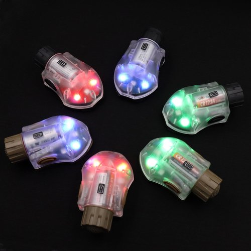 Tactical IR Strobe Helmet Light Military Identification Light with LED Visible Light Constant-on & Strobe Survival Signal Light (Tan-Green)
