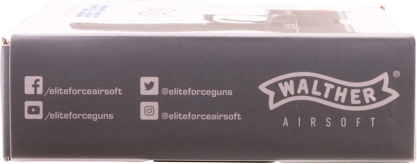 Walther PPQ GBB Blowback Airsoft Gun - Elite Force 6mm BB Pistol for Precision Shooting