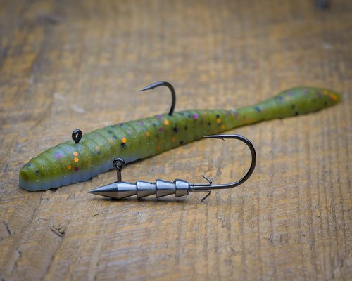 Tungsten 4 Anglers – 97% Pure Tungsten Hover Strolling Rig | Fits Any Soft Plastic Bait and Provides Natural and Enticing Movement for All Bass Species | 5 Pcs/Bag (1/8oz. #3/0)