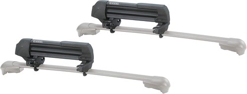 INNO INA952 Gravity Universal Mount (Fits Rounds, Square, Aero and Most Factory Bars) Holds - (3) Fat Ski or (2) Snowboards Roof Rack,Black