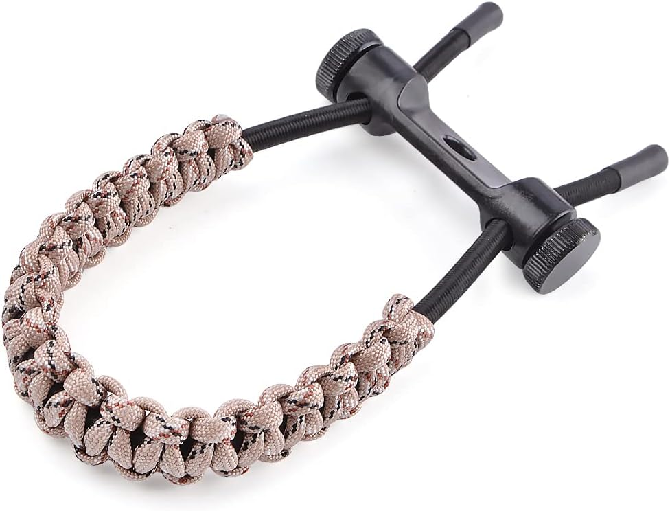 ZSHJGJR Archery Bow Wrist Sling Braided Archery Adjustable Bow Strap Wrist Sling For Compound Bow Hunting Shooting