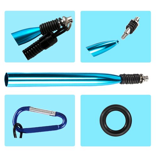 SIWRIOM Wacky Rig Tool with Fishing O-Rings, Wacky Worm Rigging Tool Kit for Senko, Fishing Ring Rigging Tools for Clip Soft Baits Worms with Keychain Lanyard Fishing Bait Rigs