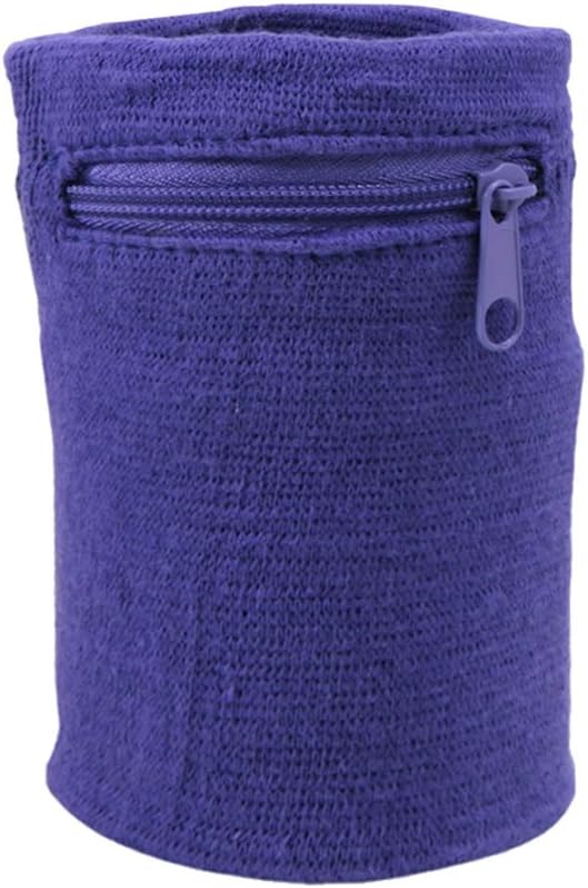 Zipper Wrist Pouch Sweatband Wallet - Securely Store Keys, ID, Cards & Cash
