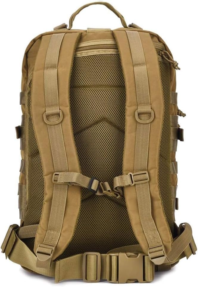 REEBOW GEAR Tactical Backpack 40L Large Army 3 Day Assault Pack Molle Bug Bag Backpacks Military Style Rucksacks (Black)