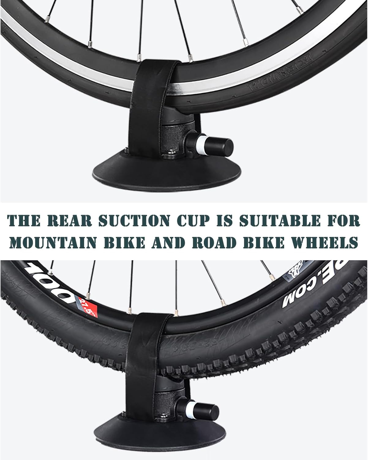 ROCKBROS Suction Cup Bike Rack for Car Roof Top Sucker Bike Rack Quick Release Aluminium Alloy Bike Carrier with Sucker for 1 Bike
