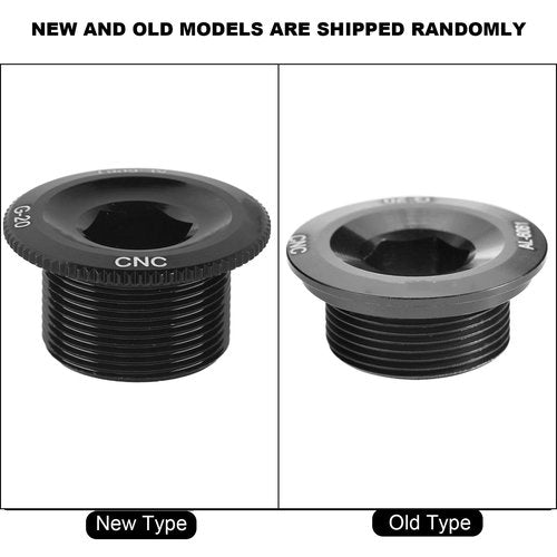 Chazcool Crankset Arm Bolt, GUB Aluminum Alloy Bike Cranket Crank, Bicycle Crankset Screws for 590 596 XT XTR SLX, Crank Bolt (Black)