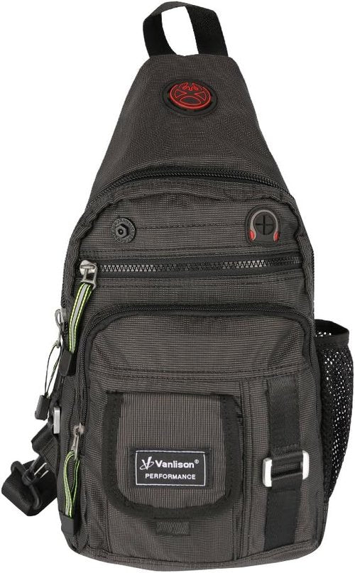 Crossbody Sling Bag Backpack for Men & Women Black
