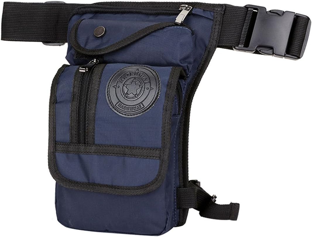 Nylon Drop Leg Bag Hiking Waist Pack for Men Women Tactical Motorcycle Bike Cycling Riding Travel Outdoor Sports Fanny Pouch