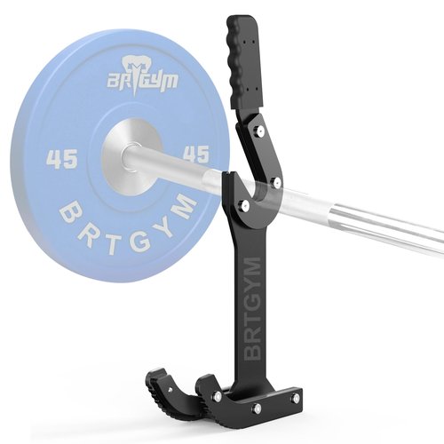 BRTGYM Deadlift Jack Barbell Stand Load & Unload Barbell with 660LB Weight, Non-slip Handle Barbell Jack for Deadlift Exercise, Weight Training, Home Gym