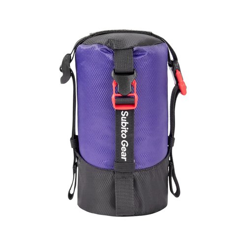 Ultra-light Compression Stuff Sack, 70D Nylon Sleeping Bag Stuff Sack 1L/5L/7L/17L/25L Compression Bag Space Saving Gear for Camping Hiking Backpacking (Purple 1~2L)
