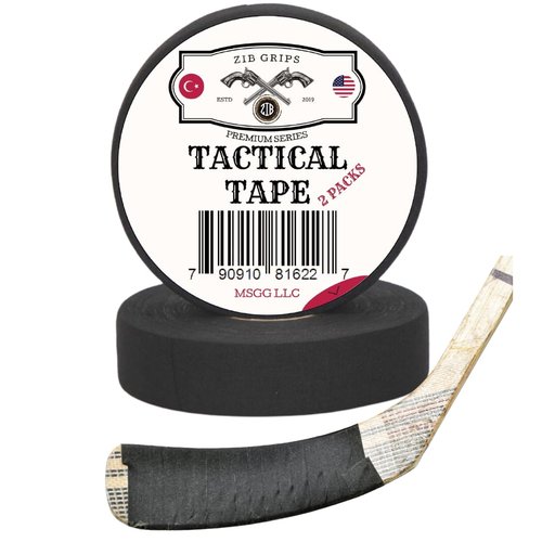 Zib Grips Protective Multipurpose Grip Tape for Guns & Sports – 21.87 Yards | Water Resistant, Adhesive Cloth Tape for Handles, Pistols, Rifles, Hockey & Outdoor Gear (2, Black)