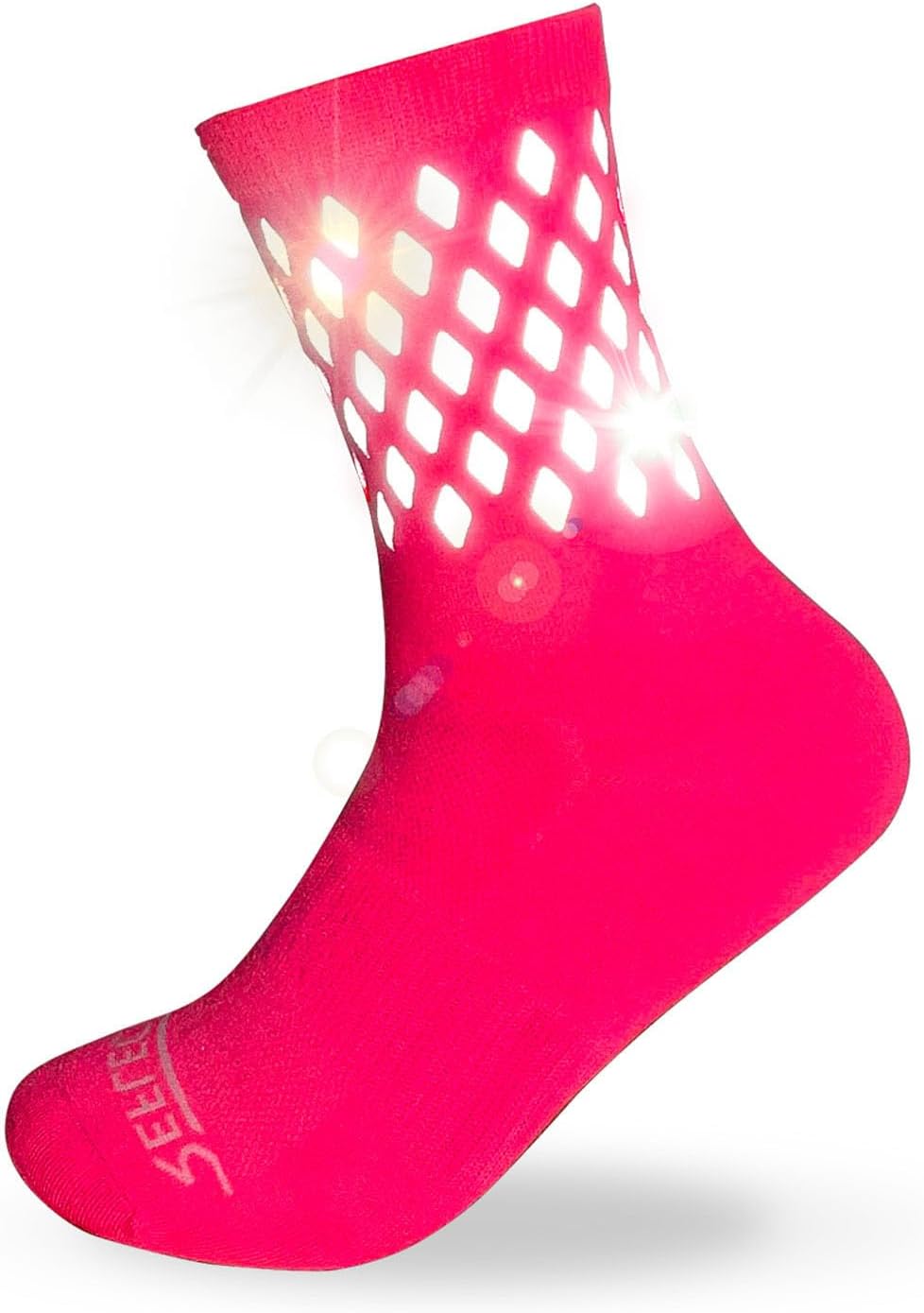 Reflective Socks - High Visibility Sports Socks Cushioned, Biomotion Safety Gear for Outdoor Athletes