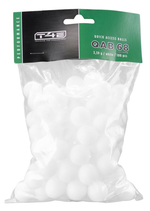 T4E Quick Access Balls Solid Polymer Rounds, .68 Caliber, 100 ct