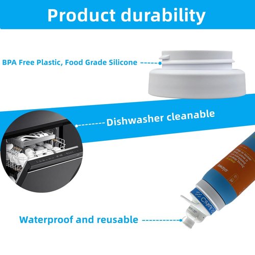 Water Bottle Adapter for Owala to Cirkul, Adapter Fits Owala FreeSip24/25/32/40oz to Cirkul, BPA Free Plastic, Food Grade Silicone, Leak Proof(White)