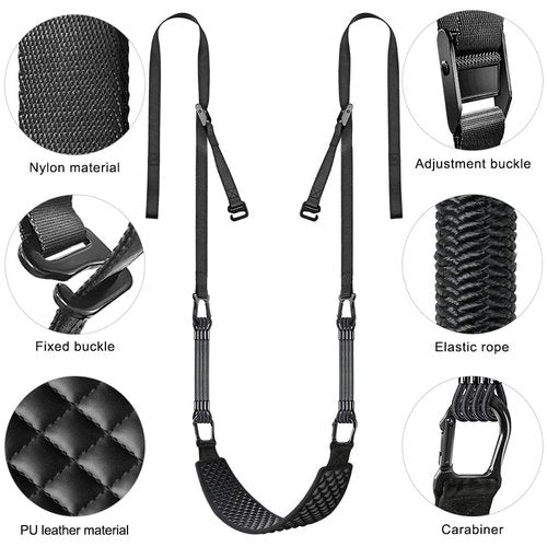 Kipika Pull Up Bands & Dip Belt with Weight Plate Holder - Durable, Adjustable Home Gym Equipment