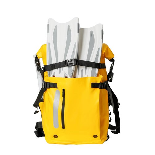 KEEFREE 30L Roll Top Waterproof Floating Backpack, Equipment Pocket, Marine Floating Dry Bags for Kayaking Tracing Beach Fishing Hiking Survival Camping Travel