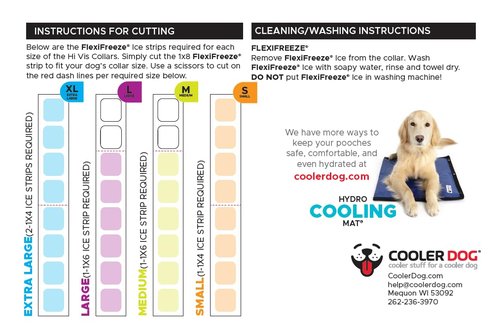 CoolerDog Hi-Vis Cooling Collar Refill Ice Strips
