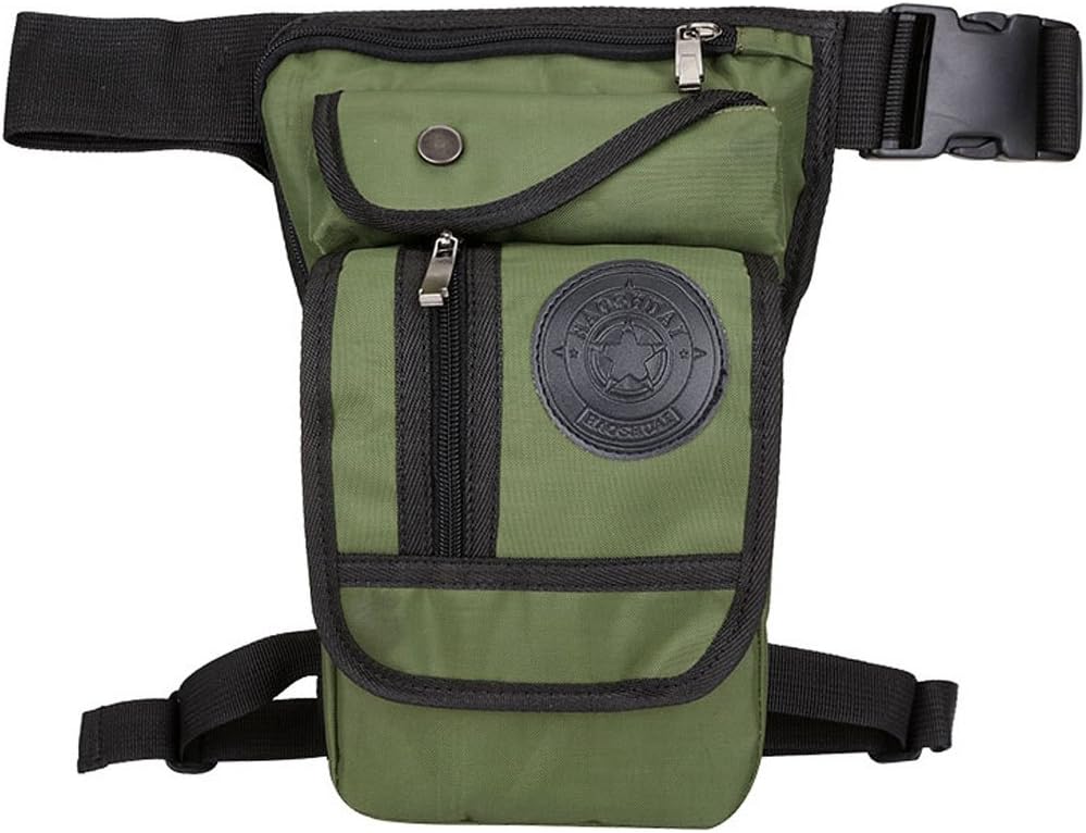 Nylon Drop Leg Bag Hiking Waist Pack for Men Women Tactical Motorcycle Bike Cycling Riding Travel Outdoor Sports Fanny Pouch