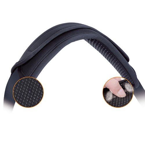 UOZL Universal Shoulder Pad for Bags Non-Slip Thick Enhance The Comfort and Stability of Shoulder Bags, Messenger Bags, Backpacks and Belts - Perfect for Outdoor Sports Enthusiasts(Black)