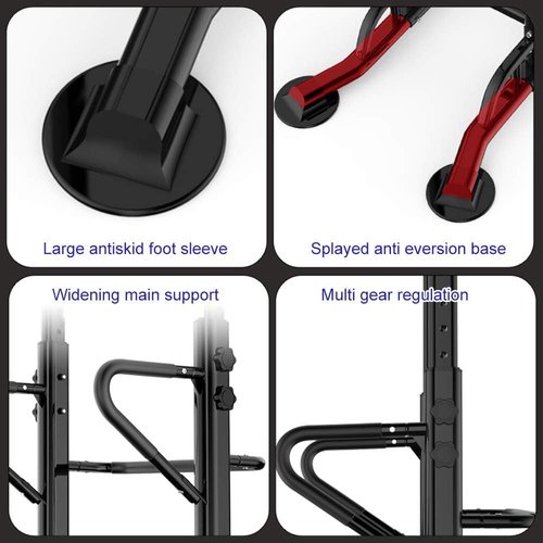 soges Power Tower Adjustable Height Pull Up & Dip Station Multi-Function Home Strength Training Fitness Workout Station Free Standing Pull Up Bar Station for Home Gym