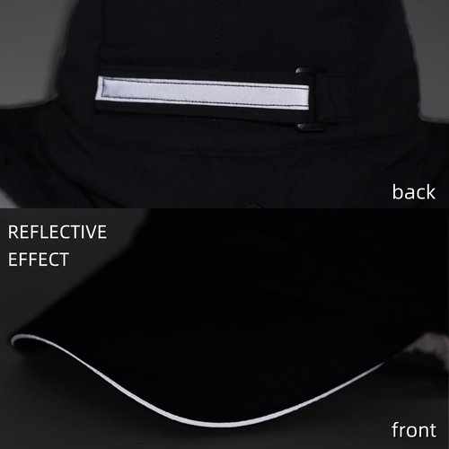 Connectyle Men's Sherpa-Lined Baseball Cap Water-Resistant Winter Hat Reflective Adjustable Sports Hat Light Army Green