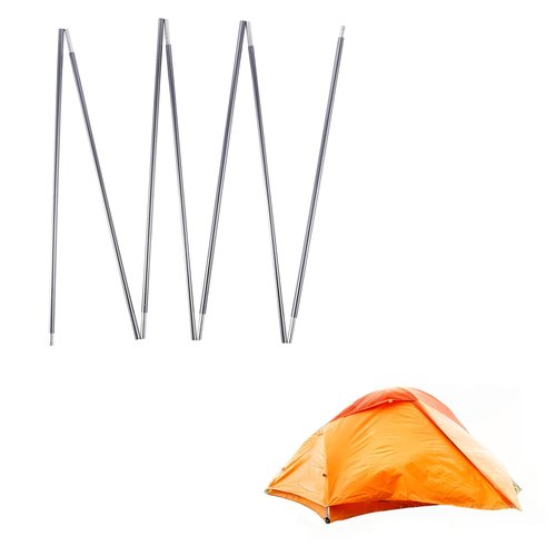 Tentilt Tent Poles Replacement, 113 inches 9.4ft Preassembled Tent Rod, 7.9mm (5/16") OD 7001 Series Aluminum Alloy, Lightweight & Durable, Gray Color 2 Poles Pack