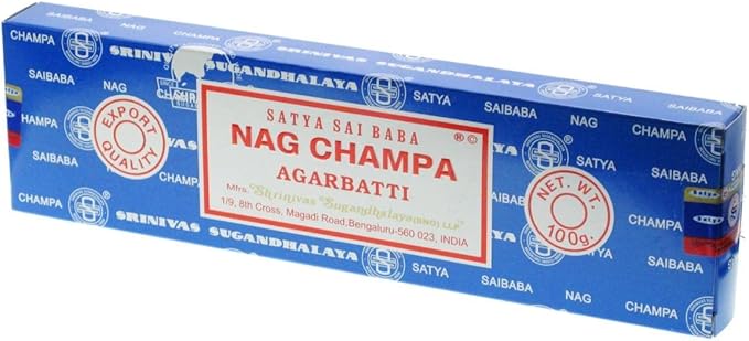Satya Nag Champa 100 Gram Incense Sticks for Positivity, Meditation, Relaxation, Yoga, Healing (Approx 100 sticks)