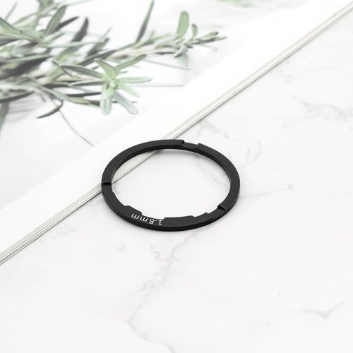 Create idea 2Pcs Bicycle Flywheel Cassette Spacer 1.8mm Flywheel Gasket Compatible with Shimano 8 9 10 11 Speed ??Mountain Bike 40.5x34.7mm Black