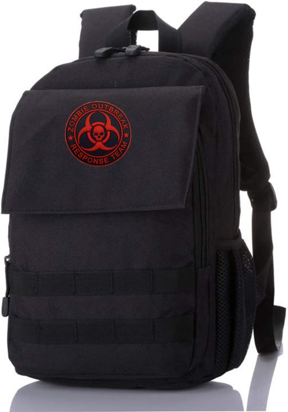 Zombie Outbreak Response Team Patch Biohazard Patches Embroidered Applique Hook&Loop Patch Tactical Patch(Black+Green)