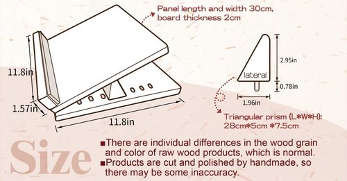 KIJO Studio Professional Wooden Calf Stretcher Slant Board 500 lbs Weight Capacity 16-Angle Adjustable Incline Calf Stretch Slant Board for Calf Stretching Exercise Squat & Physical Therapy
