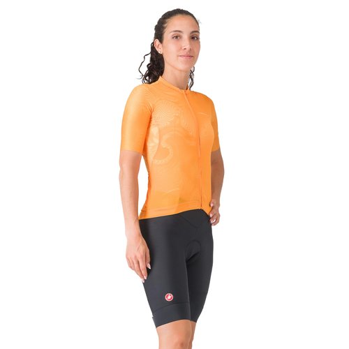 CASTELLI Women’s Prima 2 Short, Endurance Shorts for Road and Gravel Biking with Seat Pad & High-Visibility Reflective Tabs - Black/Black - X-Small