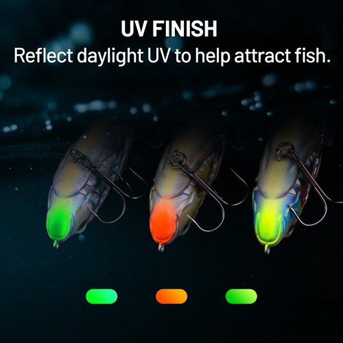 Handing Topwater Fishing Lure 3 Pieces Bass Fishing Lure with Mustad Hook, Lifelike Swimbait for Pike Catfish, for Anglers, 1/2oz, 3/4oz and 1oz