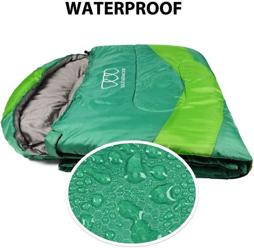 Gold Armour Sleeping Bag - Sleeping Bag for Indoor & Outdoor Use - Great for Kids, Boys, Girls, Teens & Adults. Ultralight and Compact Bags are Perfect for Hiking, Backpacking & Camping (OD Green)