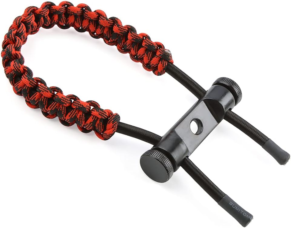 ZSHJGJR Archery Bow Wrist Sling Braided Archery Adjustable Bow Strap Wrist Sling For Compound Bow Hunting Shooting