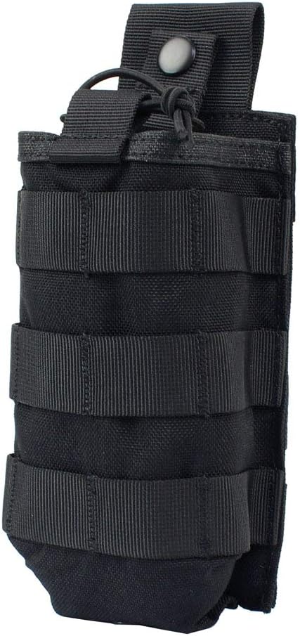 Tactical Radio Pouch - 1000D Tactical Molle Two Way Radios Holder Case for Walkie Talkies