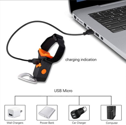 Cycling Lights-USB Rechargable Bike tailligh with 5 Kinds of Light Mode,Bone Monochromatic,Fits on Any Road Bikes, Mountain Bikes, Helmets for Optimum Cycling Safety