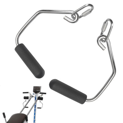 WHMYZHL Open Ended Chrome Grip Handles Compatible with Total Gym Home Workout Machines 2000, 2200, 2500, 3000, 3000XL, XL, XLS - for Supra, Electra, FIT Gym Accessories Handles